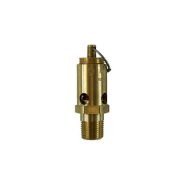 Brass, 3/8" NPT Industrial Soft Seat Safety Pressure Relief Valve, Made In The USA (235 PSI / 420 SCFM)