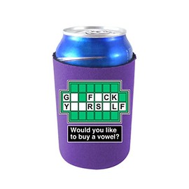 Go F Yourself Collapsible Can Coolie (Purple)