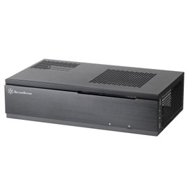 Silverstone Tek 0.8mm Steel Body Mini-Itx Media Center/HTPC Computer Case with Aluminum Front Panel ML06B-USA