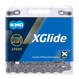 KMC xGlide 9, 10 & 11 Speed Chain, Grey, 126 Link