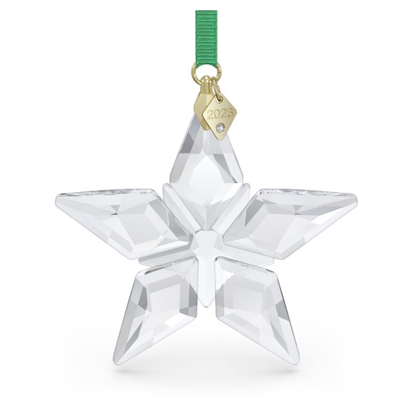 Swarovski Annual Edition 2023 Ornament, White Swarovski Crystals with Gold Tone Plated Metal, from the Swarovski Annual Edition Collection