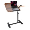COBATANG COBATANG Adjustable Overbed Table, Split Top Tilting Overbed Bedside
