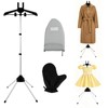 Garment Steamer Rack with Ironing Gloves for Clothes, Foldable Steamer