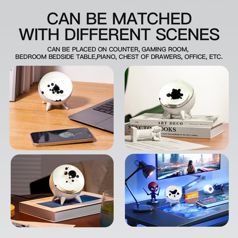 Elprico Ferrofluid Sound Visualizer,Rhythm Lamp Magnetic Fluid Sound Partner Dancing