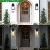 Auzev Outdoor Solar Wall Lights Fixtures Exterior Solar Wall Lantern