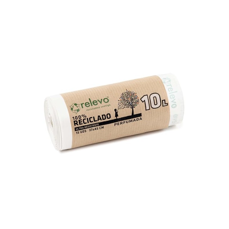Relevo Pack of 15 Bin Liners 10 L - Fragranced