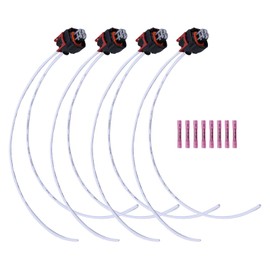 Slakerbe 4 PCS Injector Pigtail Connector Compatible for ChevyGMC 2017-2024, 19368140 PT3739 Multi-Purpose Pigtail Kit Fuel Injector Pigtail Connector Kit