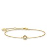 Thomas Sabo Gold Coloured Stones Bracelet 925 Sterling Silver Length