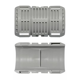Pipe Connector M25 - Sleeve for Smooth Pipes, 4 Half Shells (for 2 Connections), Impact Resistant, Antistatic, Halogen-Free, Temperature Resistant from -20 °C to +80 °C