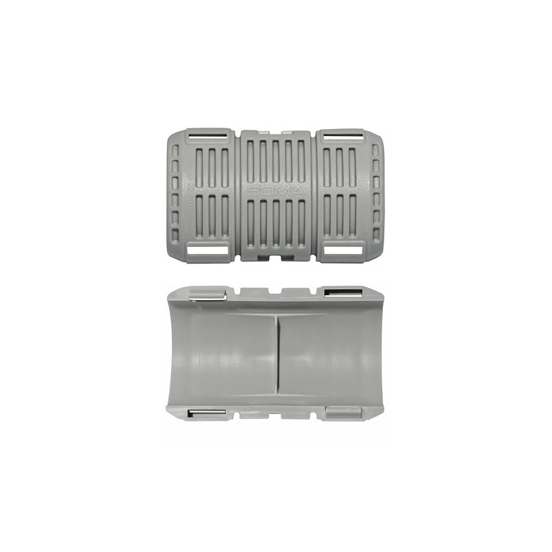 Pipe Connector M25 - Sleeve for Smooth Pipes, 4 Half