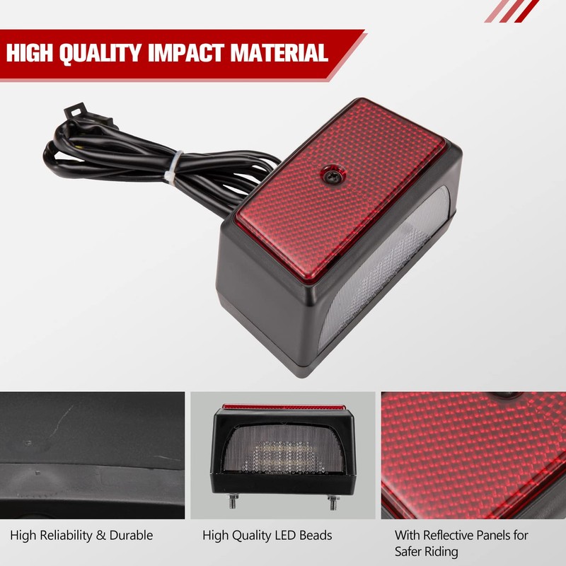 A & UTV PRO Spyder LED License Plate Light, Rear