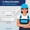 24x6 Inch (Duct Opening) Aluminum 3-Way Air Flow Vent –