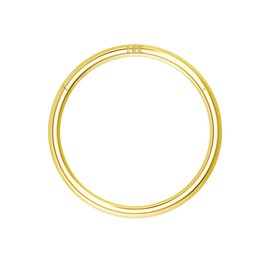 COCHARM 14K Solid Gold 20g Large Nose Ring Hoop for Women Man 14K Real Gold 20g Hoop Nose Piercing 12mm 14Kt Yellow Gold Nose Earrings