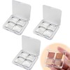 Eyeshadow Case, Empty Container, Makeup Palette, Case, 4 Colors Storage,