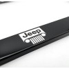 Au-TOMOTIVE GOLD Jeep Grill Emblem Universal Black Unbreakable Polycarbonate License