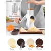 GDL Rotary Cheese Grater,Vegetable Grater for Kitchen with Three Interchangeable