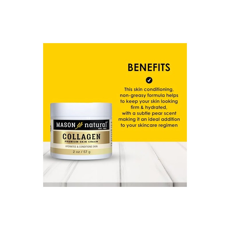 Mason Natural Vitamins Collagen Beauty Cream 100% Pure Collagen Pear