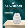 #12 Ceramic Cup White TIG Welding Cup fit Torch WP