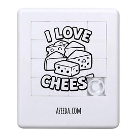 Azeeda 'I Love Cheese' Sliding Puzzle (PZ00037340)