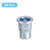 uxcell 5/16-18 Half Hex Body Rivet Nuts, 60pcs Zinc Plated