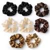 8 Pezzi Scrunchies per Capelli, Scrunchies in Seta per Donne