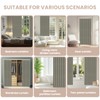 AJAZZ 100% Blackout Accordion Doors Interior Invisible Folding Door for