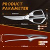DRAGON RIOT Kitchen Shears, Silver Kitchen Scissors, Meat Cooking Scissors,