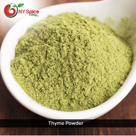 NY SPICE SHOP - Thyme Powder - Ground Thyme Powder - Ground Thyme - Powdered Thyme - Thyme Seasoning - Thyme Spice Ground - Thyme Leaf Powder - 8 Ounce
