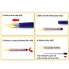 U Scinan 4 PCS Crown Top Ballpoint Pen Classic Metal