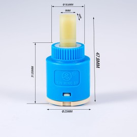 MING DI 25mm Short Leg Faucet Cartridge, Single Handle Faucet Valve for Kohler Kitchen Faucet