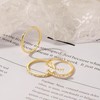 Stackable Gold Rings for Women Dainty Thin 14K Gold Plated
