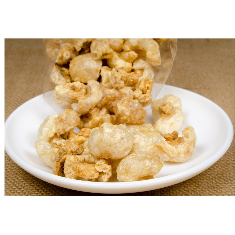 Mac's Original Fried Pork Skins 11 Oz Barrel, Perfect Snack,