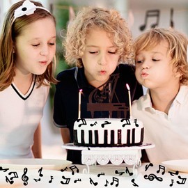 Keaziu 500PCS Music Confetti Music Notes Table Confetti Black Music Note Party Baby Shower Engagement Wedding and Birthday Party Karaoke Decoration Supplies