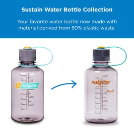 Nalgene 0.5L Narrow Mouth Tritan Water Bottle (Cerulean)