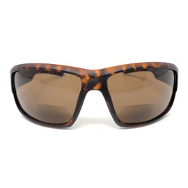 The Tucson Bifocal Sun Reader Sport & Wrap-Around Reading Sunglasses + 1.50 Matte Tortoise