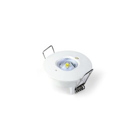 G.W.S® IP20 1W LED Emergency Spotlight, Non-Maintained Mode, Day White 6000K, 3 Hours Emergency Backup