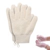 【Pokumil】Bathing Gloves 2-Piece Set Five-Toed Bath Gloves Exfoliating Foaming Easy