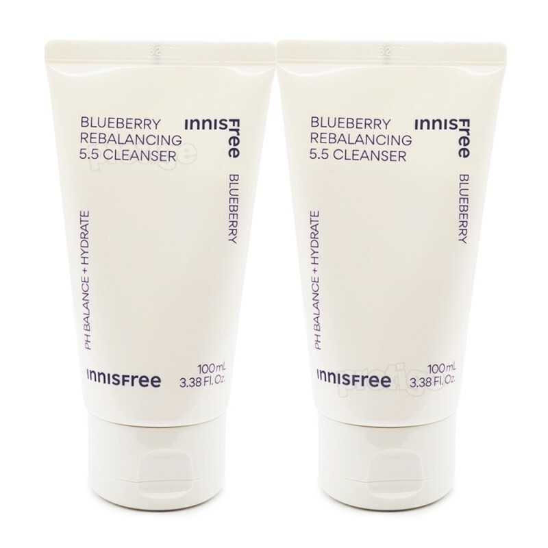 Innisfree Blueberry Rebalancing 5.5 Cleanser 100+100ml / 이니스프리 블루베리 리밸런싱5.5
