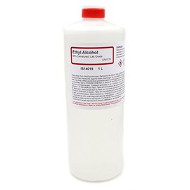 Laboratory-Grade Denatured Ethyl Alcohol, 95%, 1L (33.8 Ounces) - Ideal for Sanitizing Surface Cleaning