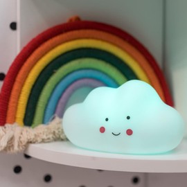 Children's Baby Bedroom Night Light LED Colour Changing Nursery Bedside Kids Night Lamp with Remote Control - Cloud