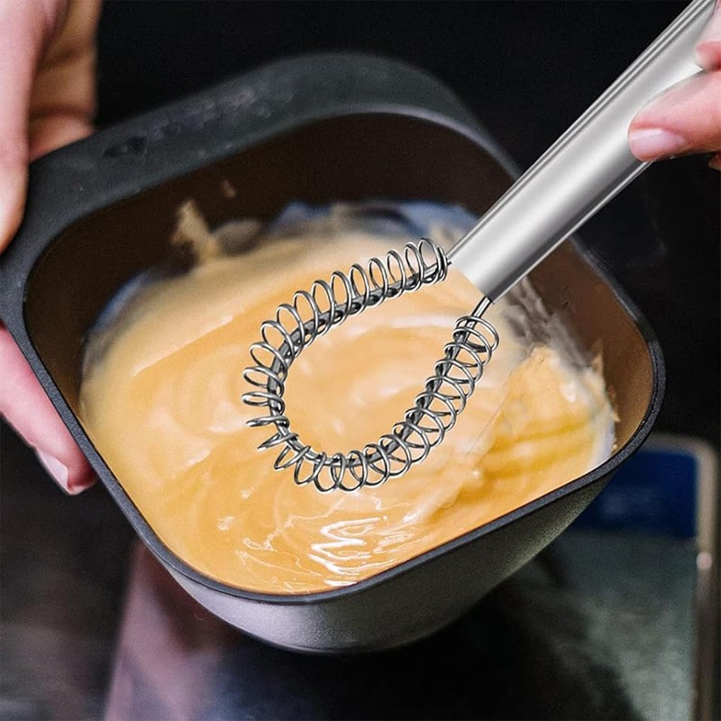 Magic Flat Manual Hand Whisk Stainless Steel Egg Beater Mixer