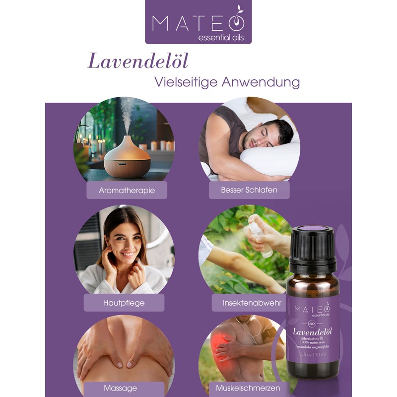 MateoEssentialsOils® 10ml Lavender