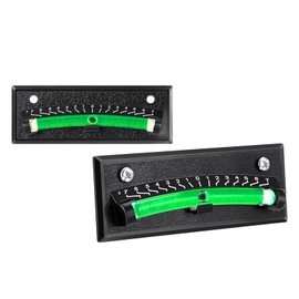 RV Bubble Level, Stick-on Leveling Tool with Graduated Scale, High Visibility for Camper, Trailer, Caravan, Motorhome, Easy Install, Black (2PCS)