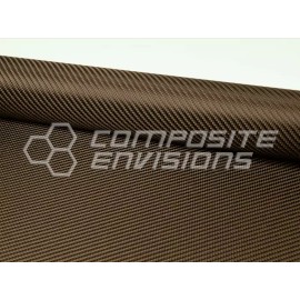 Hypetex® Hypetex Oak Colored Carbon Fiber 2x2 Twill 3k 50"/125cm 7.23oz/245gsm