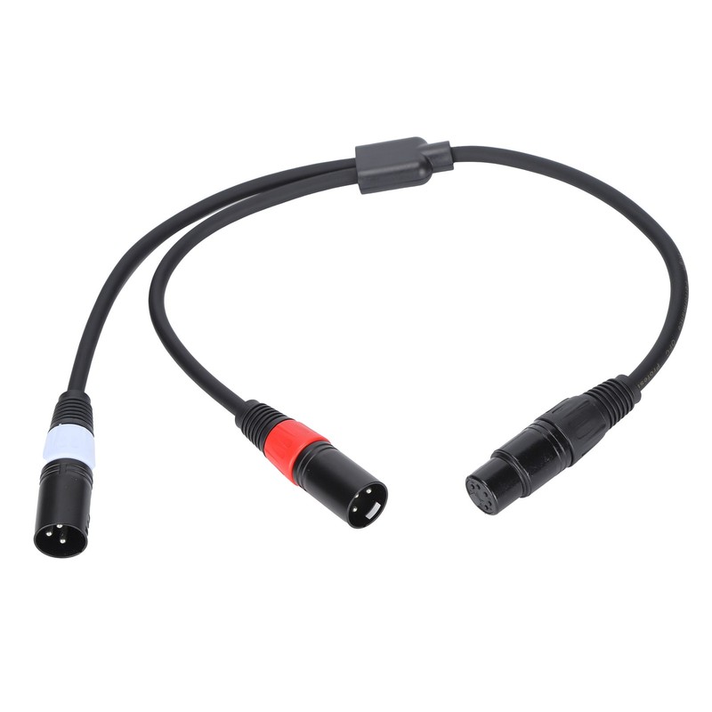 JORINDO 5‑Pin XLR Female to Double 3‑Pin XLR Male Cable