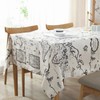 LOONELO World Map Cotton Linen Tablecloth,Antique Map Printed Tablecloth,Washable Retro