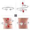 PLITI Aunt Jewelry Best Auntie Ever Bracelet Aunt Bangle Bracelet
