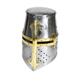 Armory Replicas™ - Knights Templar Brass Trimmed Crusader Practice Helmet Without Liner