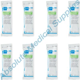 Medline *8-Packs* Medline Hydrogen Peroxide  Oral Rinse 7 mL MDS096067HP