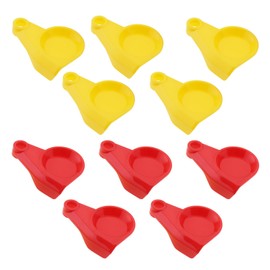 ECSiNG 10pcs M8 Dust Caps Clutch Head Cap Red and Yellow Pneumatic Head Clutch Head Cover Replacement Cap Standard Cap for Truck Tractor